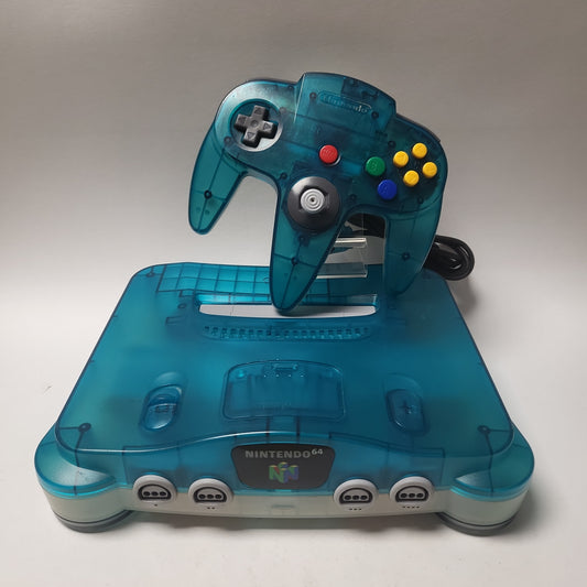 Clear Blue + Controller Nintendo 64