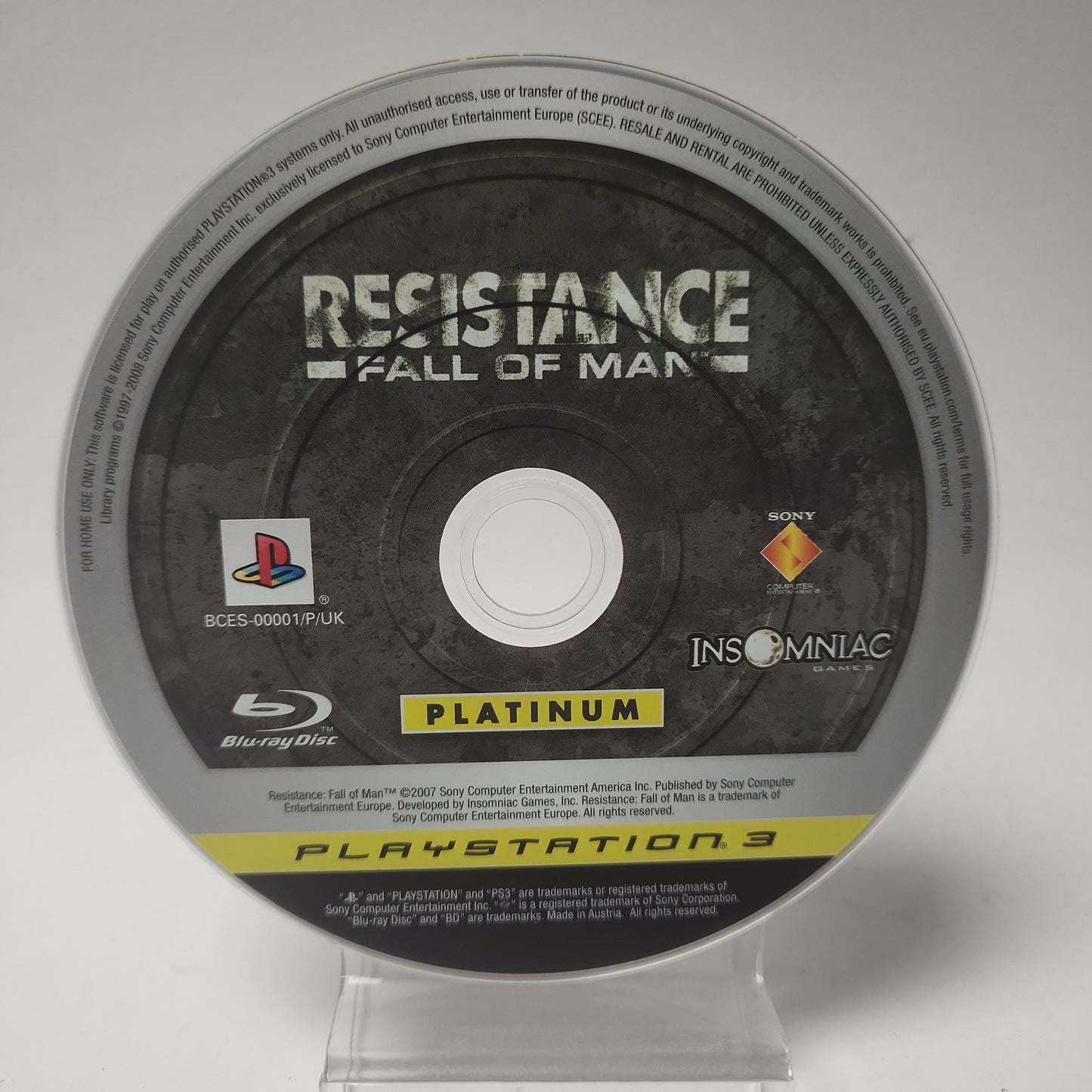 Résistance Fall of Man Platinum (Disc Only) PlayStation 3