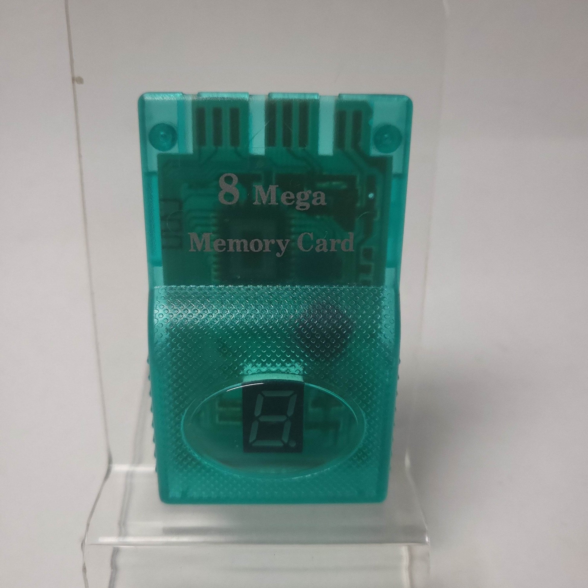 Transparant Groene 8 Mega Memorycard Playstation 1 - Feniks Gameshop
