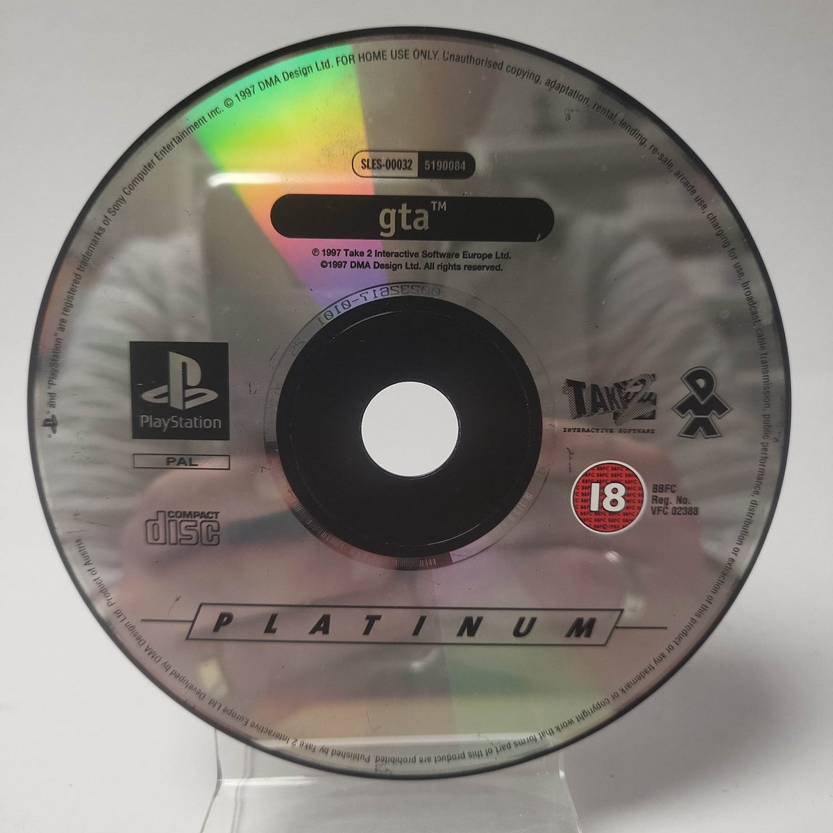 Grand Theft Auto Platinum (Disc Only) PlayStation 1 - Feniks Gameshop