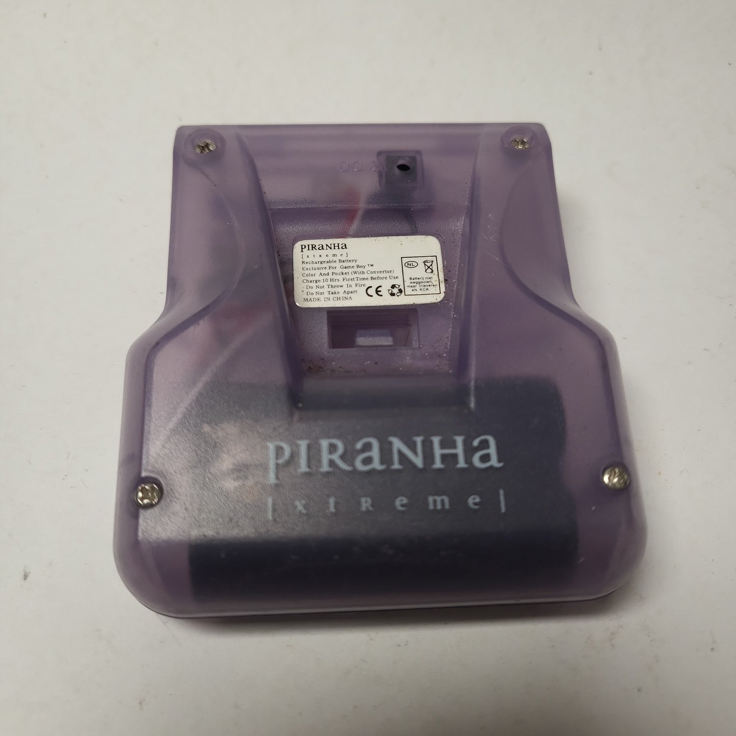 Piranha Xtreme Transparant Paars Battery Pack GB