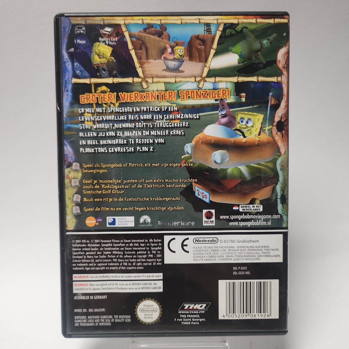 SpongeBob SquarePants de Film (No Book) Nintendo Gamecube - Feniks Gameshop