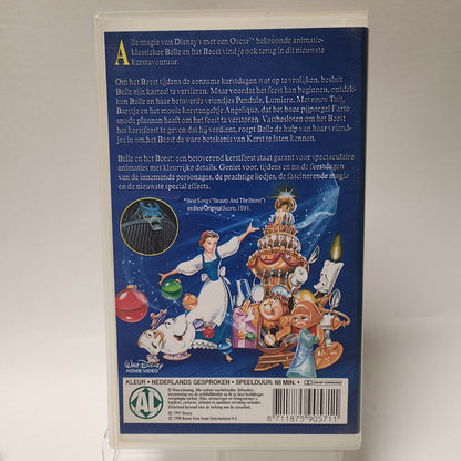 Disney's Belle en het Beest een Betoverend Kerstfeest VHS - Feniks Gameshop