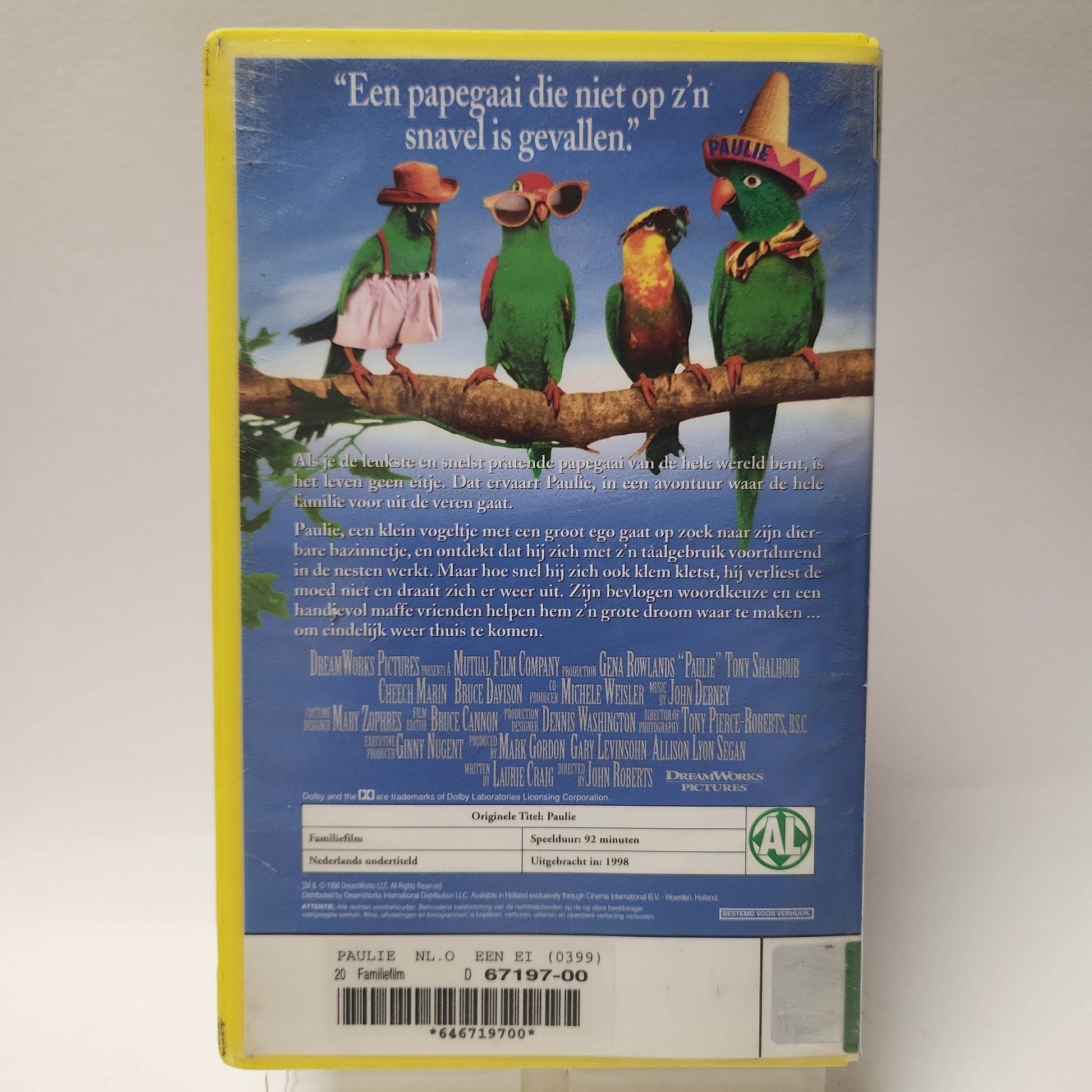 Paulie een Eigenzinnige Vogel VHS - Feniks Gameshop