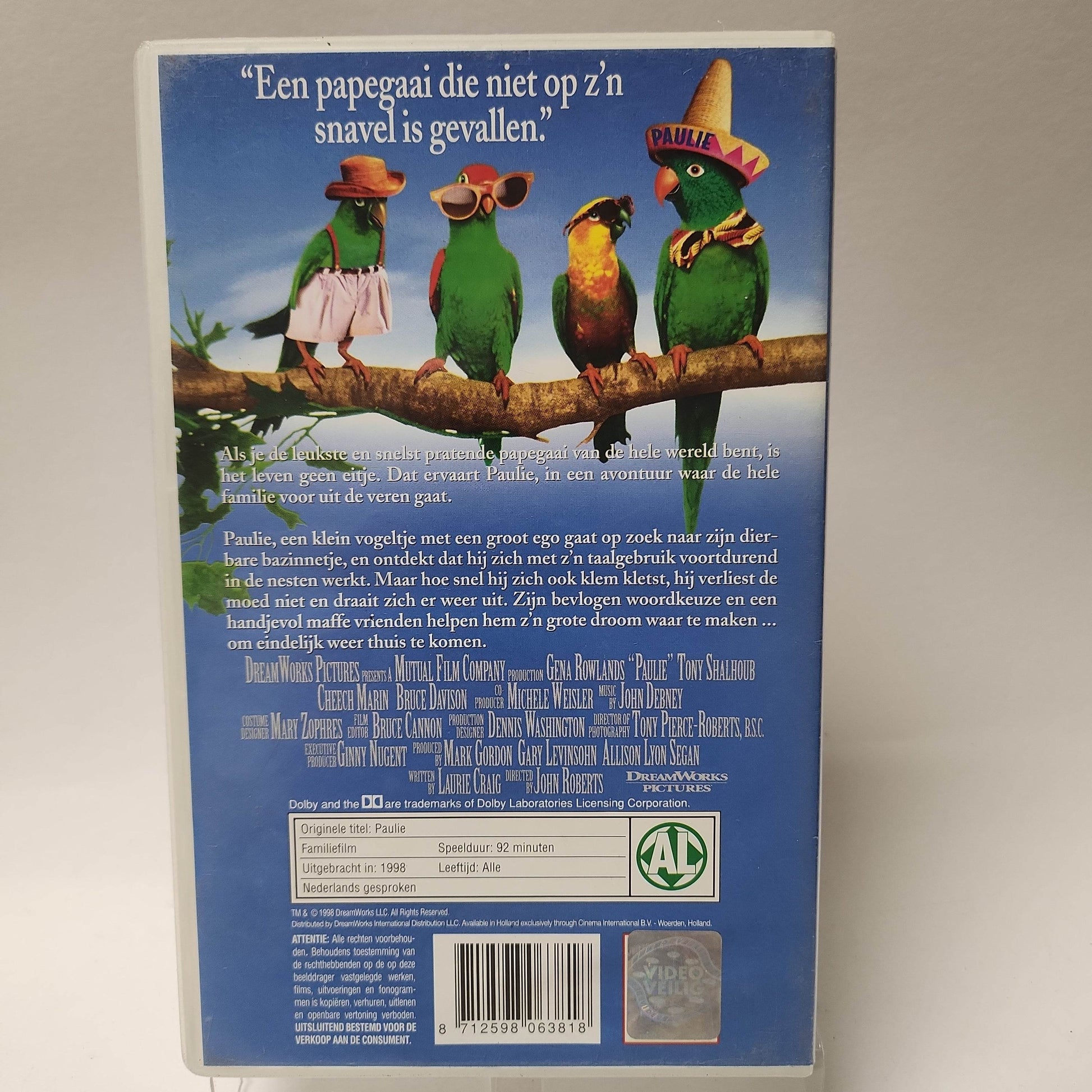 Paulie een Eigenzinnige Vogel VHS - Feniks Gameshop