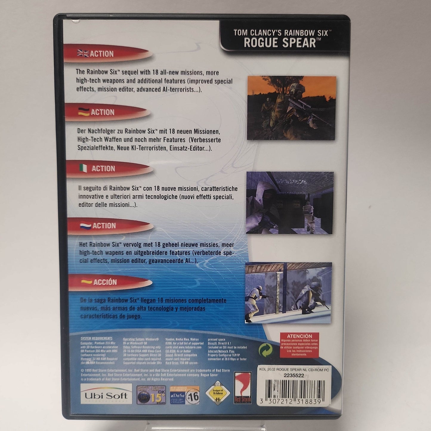 Tom Clancy's Rainbow Six Rogue Spear (No Book) PC - Feniks Gameshop