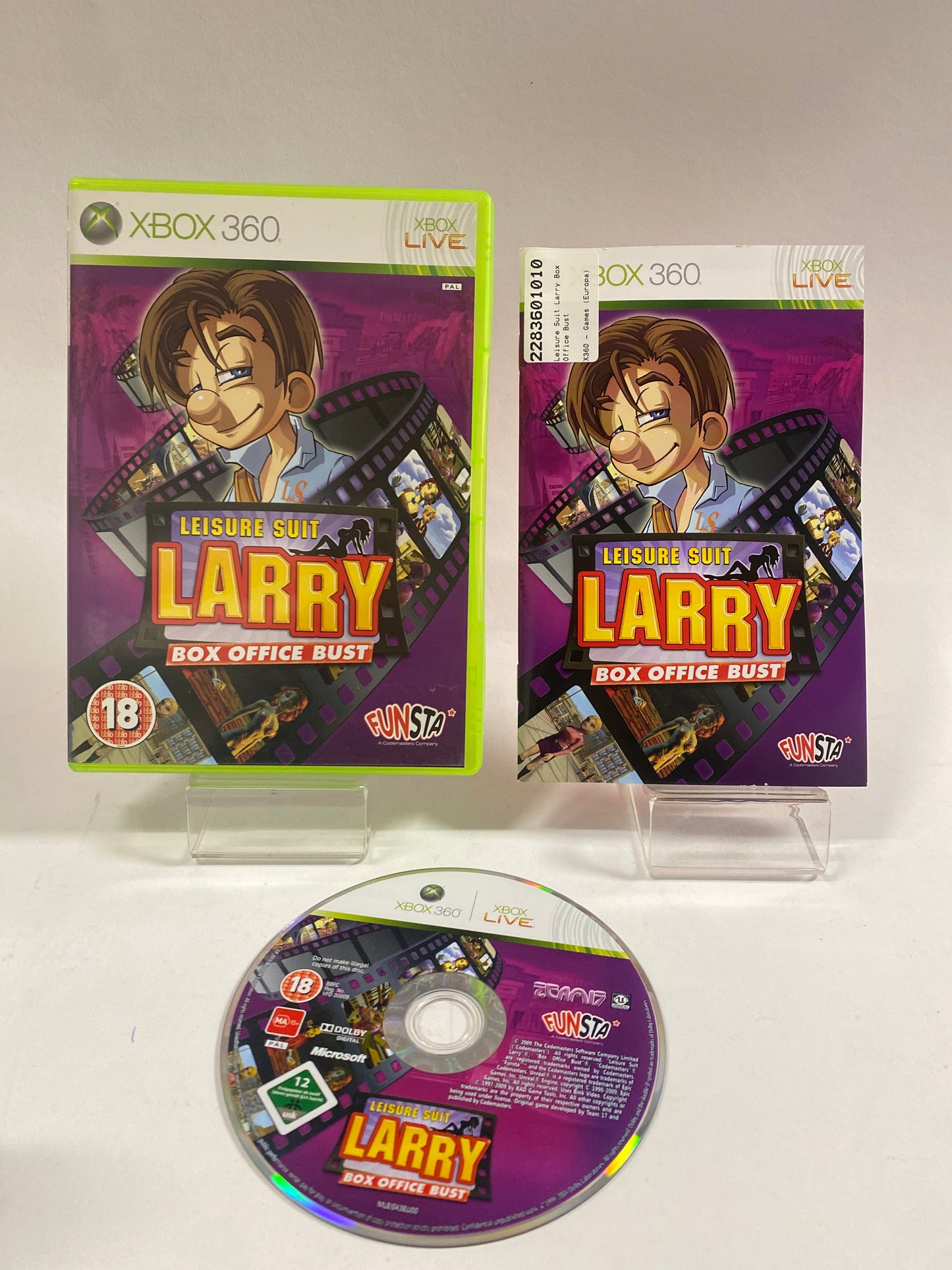 Leisure Suit Larry Box Office Bust Am. Cover Xbox 360