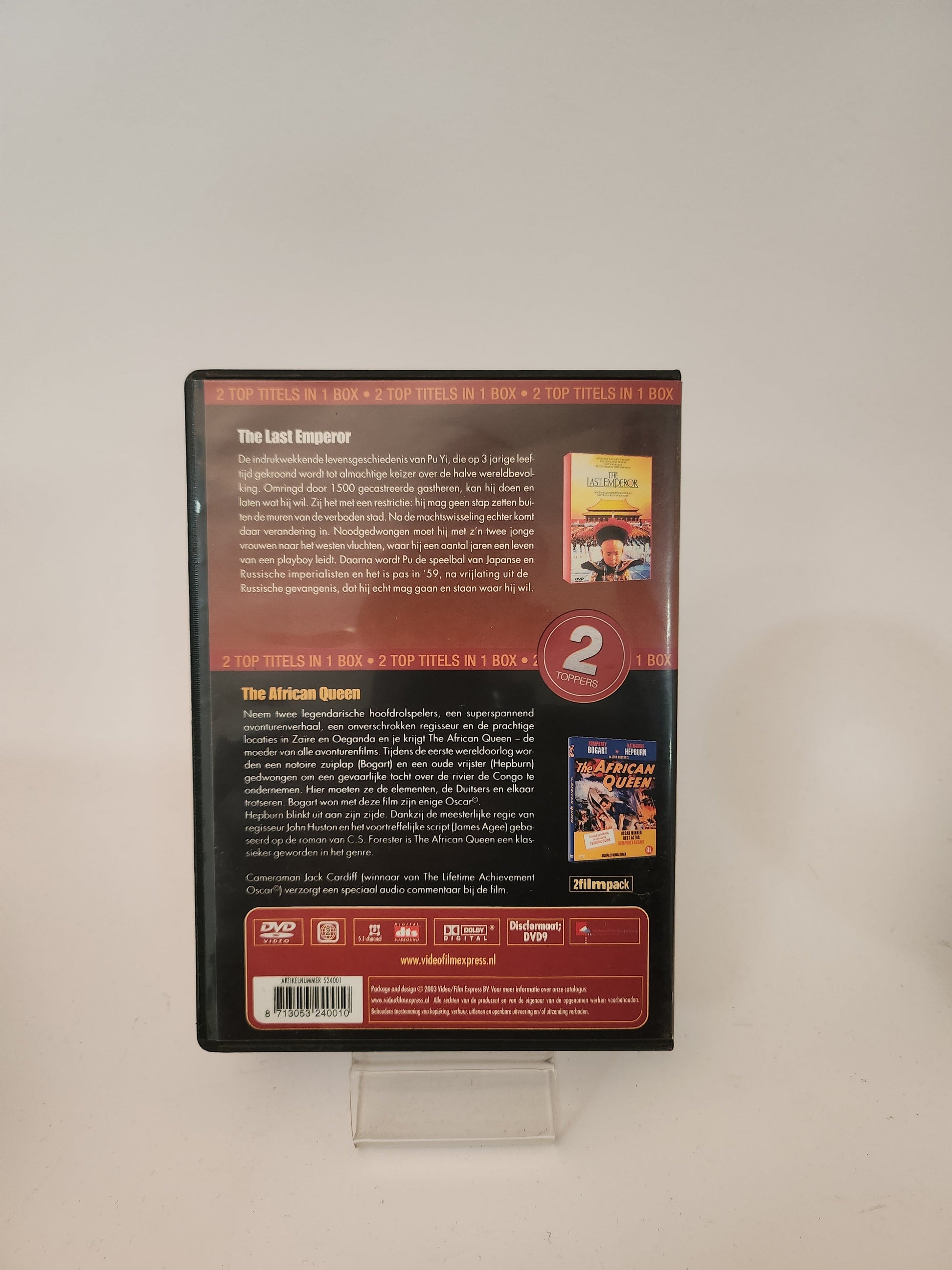 2 in 1 Films: the Last Emperor & the African Queen Dvd Box - Dvd Volwassenen