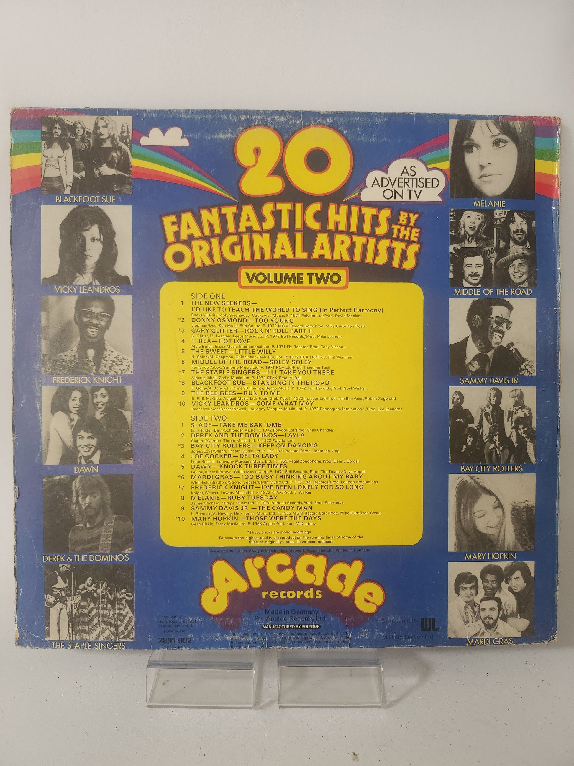 20 Fantastic Hits by the Original Artist Volume 2 LP Vinyl - Lp Vinyl
