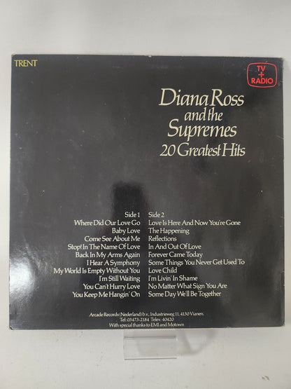 20 Greatest Hits: Diana Ross and the Supremes LP Vinyl - Lp Vinyl