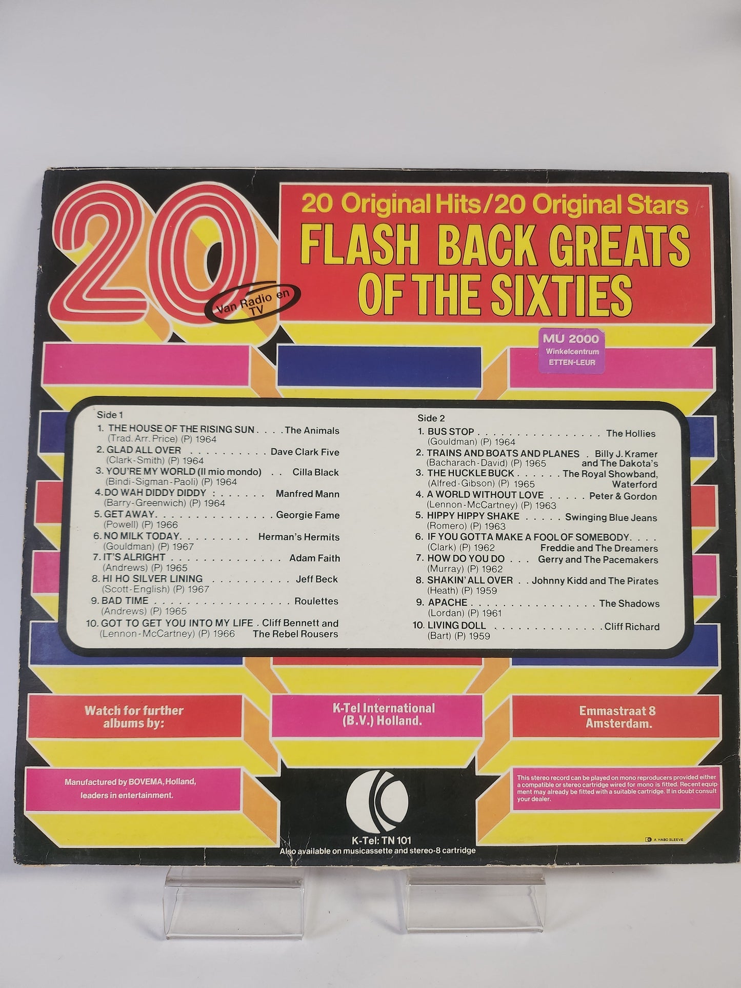 20 Original Hits ’Flash Back Greats of the Sixties’ LP Vinyl - Lp Vinyl