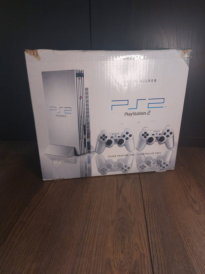 Playstation 2 zilverkleurig boxed