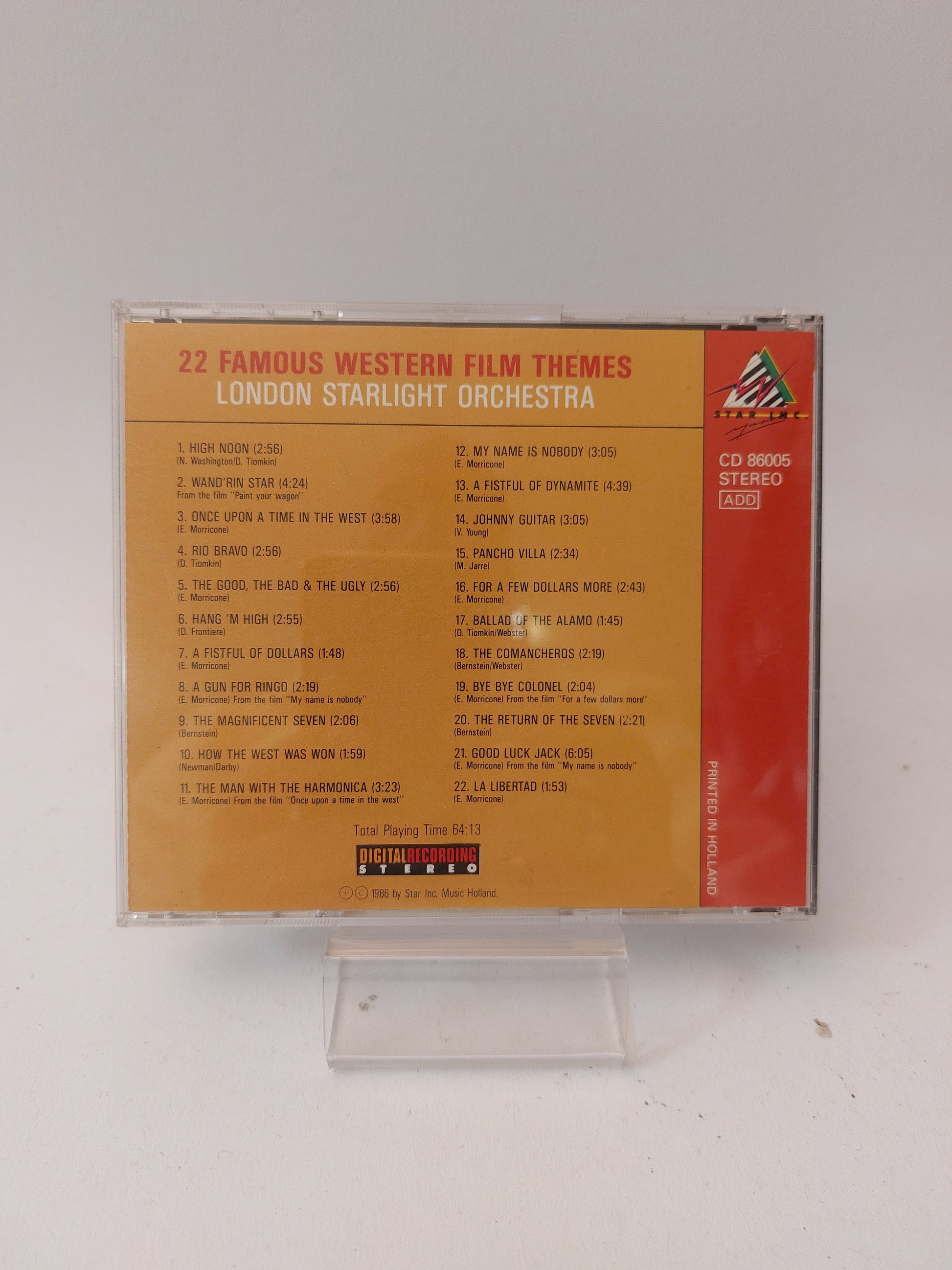 22 Famous Western Film Themes CD - Cd