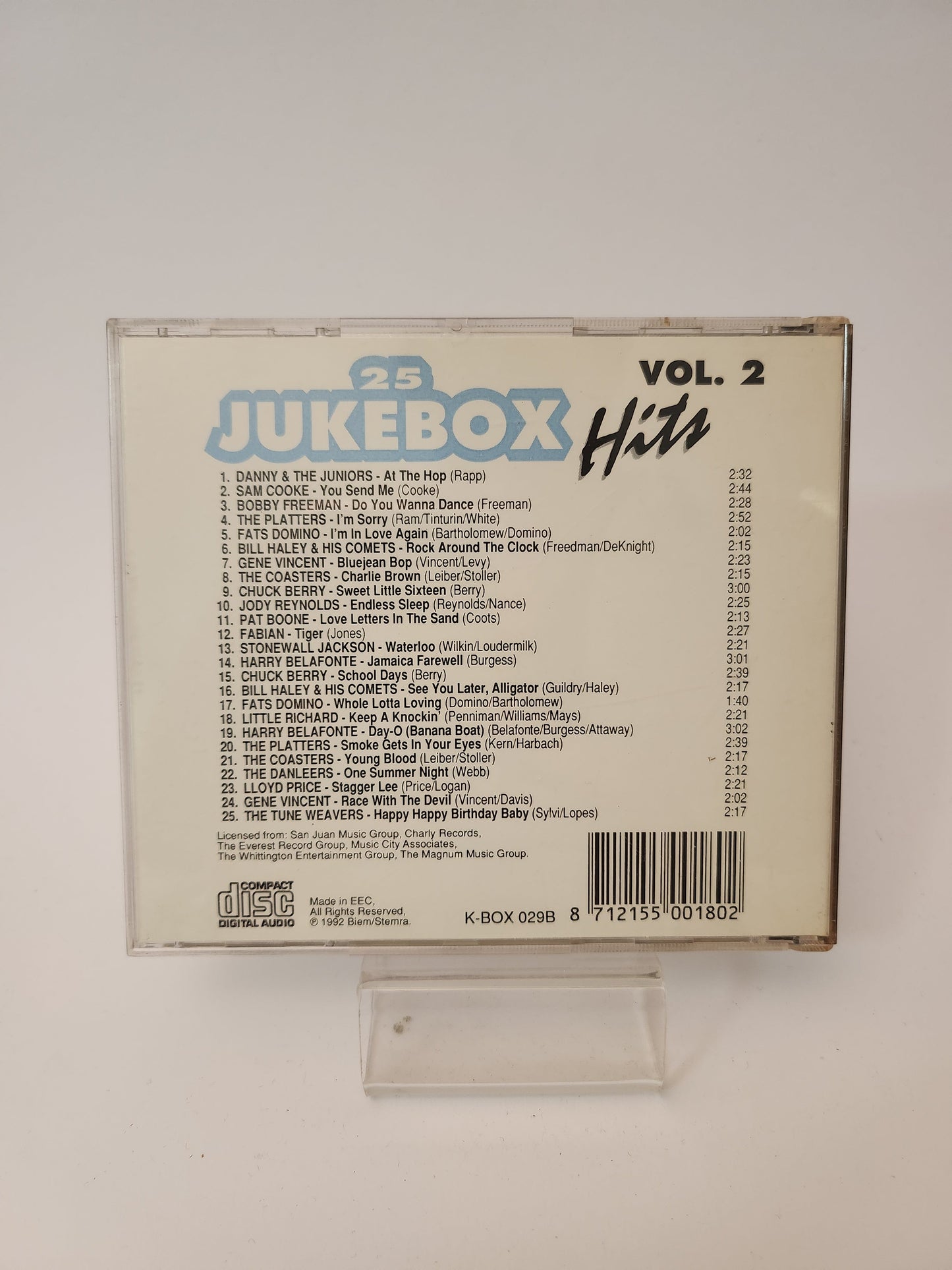 25 Jukebox Hits Volume 2 CD - Cd
