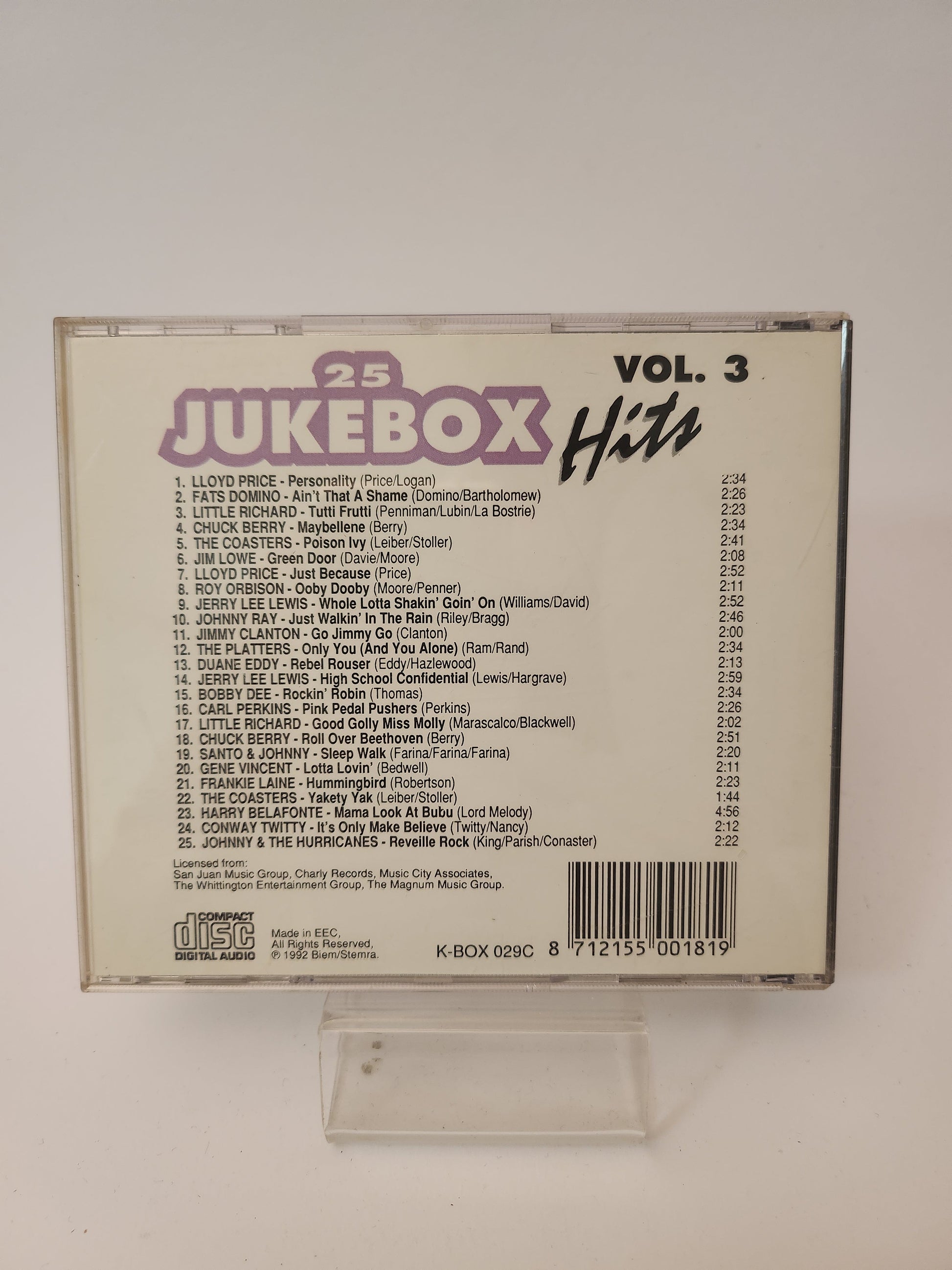 25 Jukebox Hits Volume 3 CD - Cd