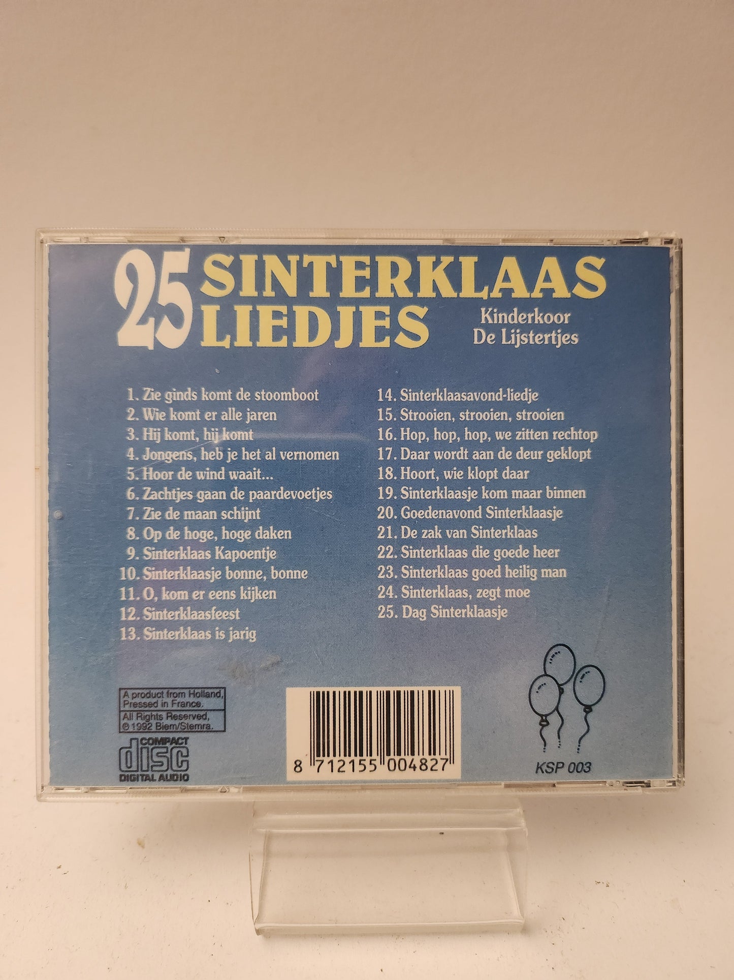 25 Sinterklaas Liedjes CD - Cd