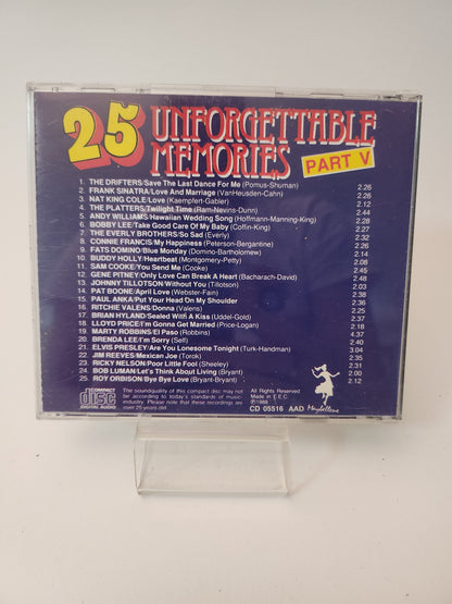 25 Unforgettable Memories Part V CD - Cd