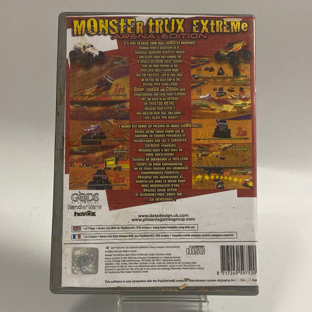 Monster Trux Extreme Arena Edition Playstation 2 (Copy Cover)