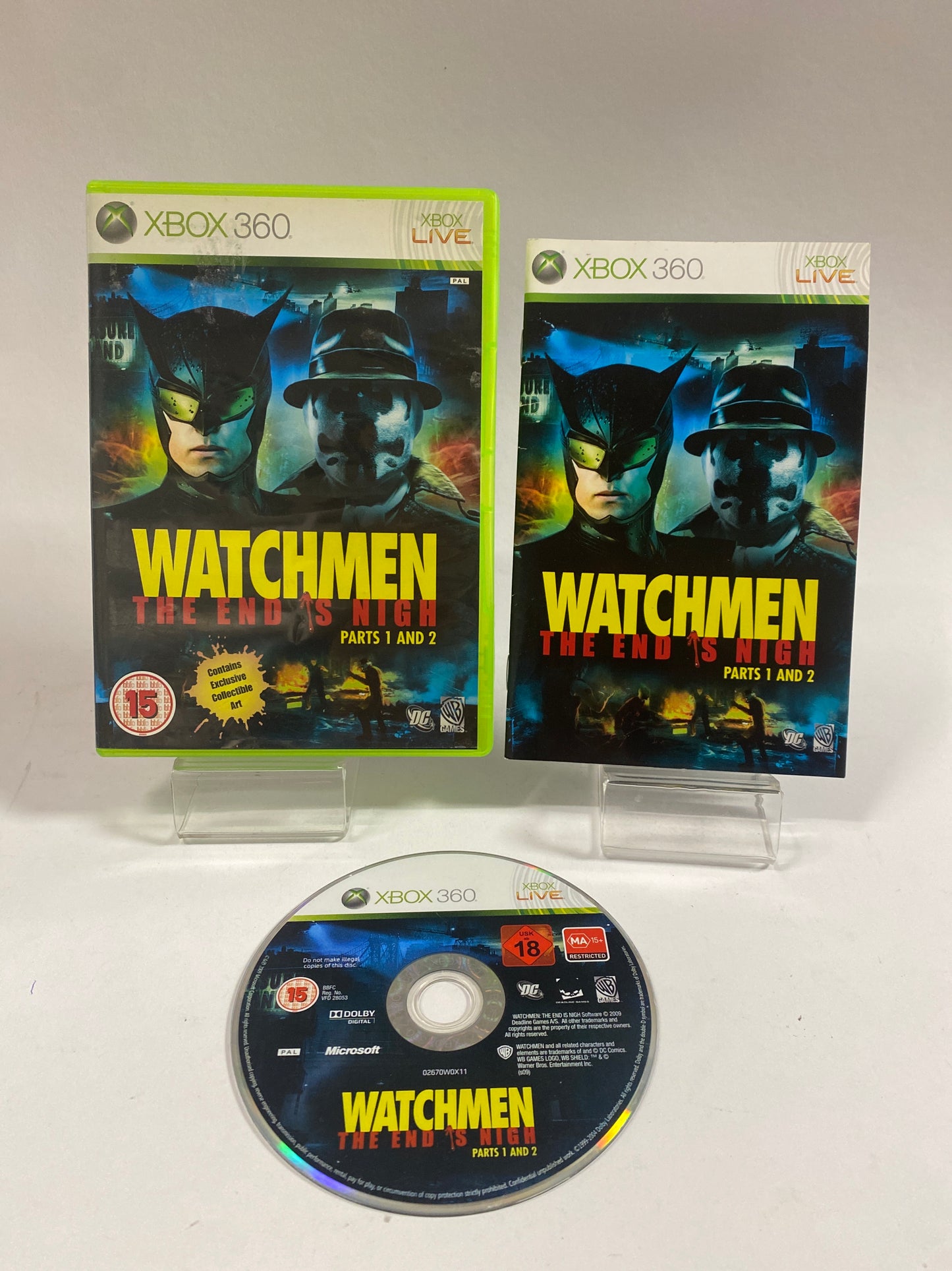 Watchmen The End Is Nigh Parts 1 And 2 Am. Cover Xbox 360