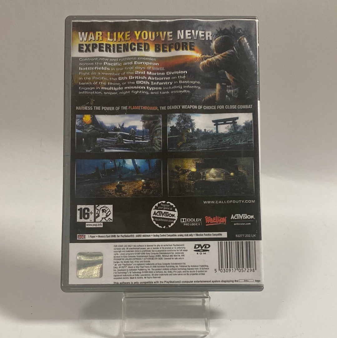 Call Of Duty World At War Final Fronts Playstation 2 (Copy-Cover)