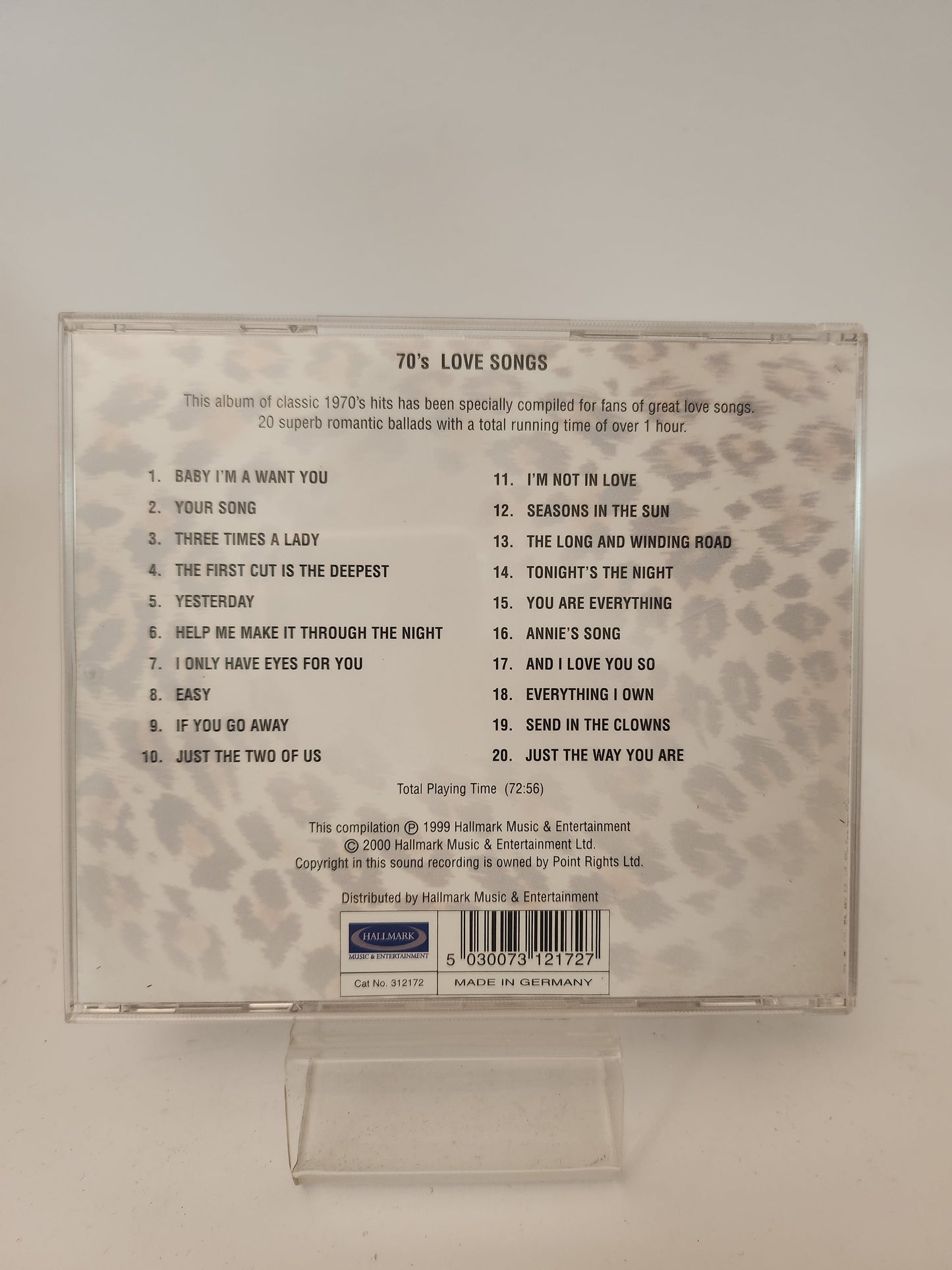 70’s Love Songs CD - Cd