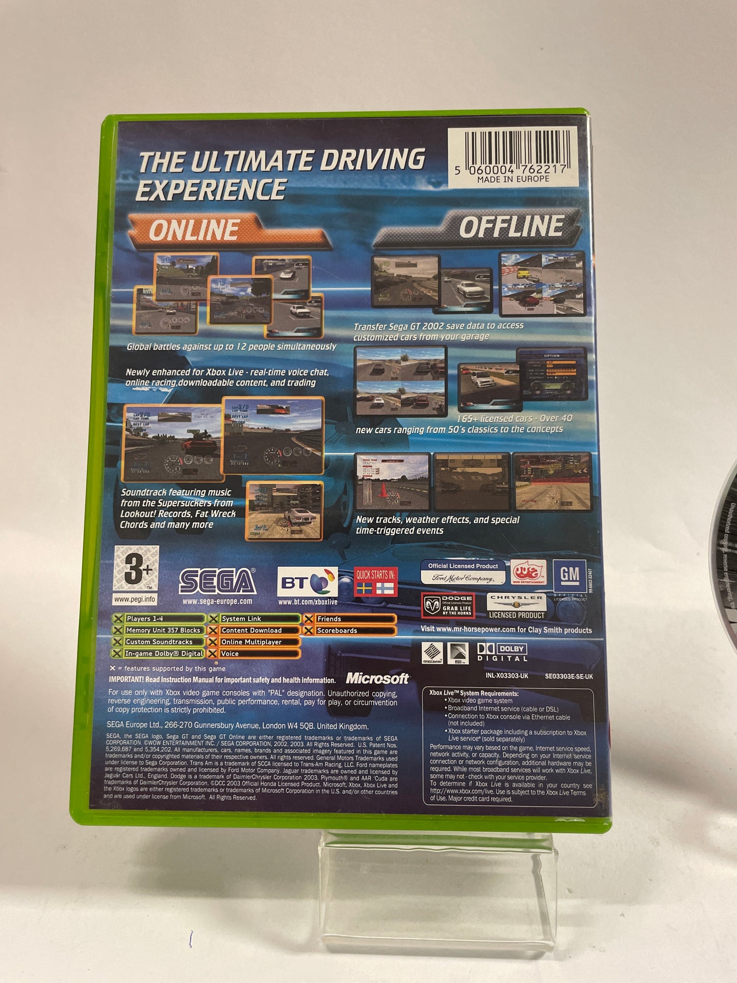 Sega GT Online (No Book) Xbox Original