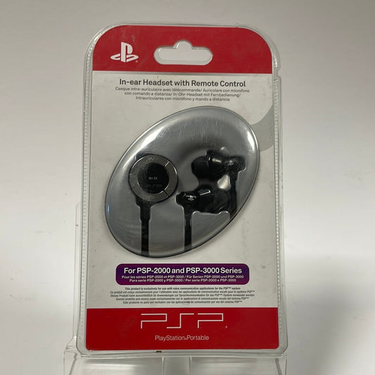 Playstation Portable In-Ear Headset with Remote Control