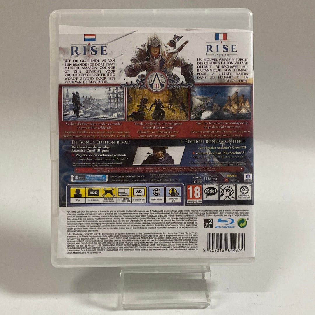 Assassin's Creed III Playstation 3 (Copy-Cover)