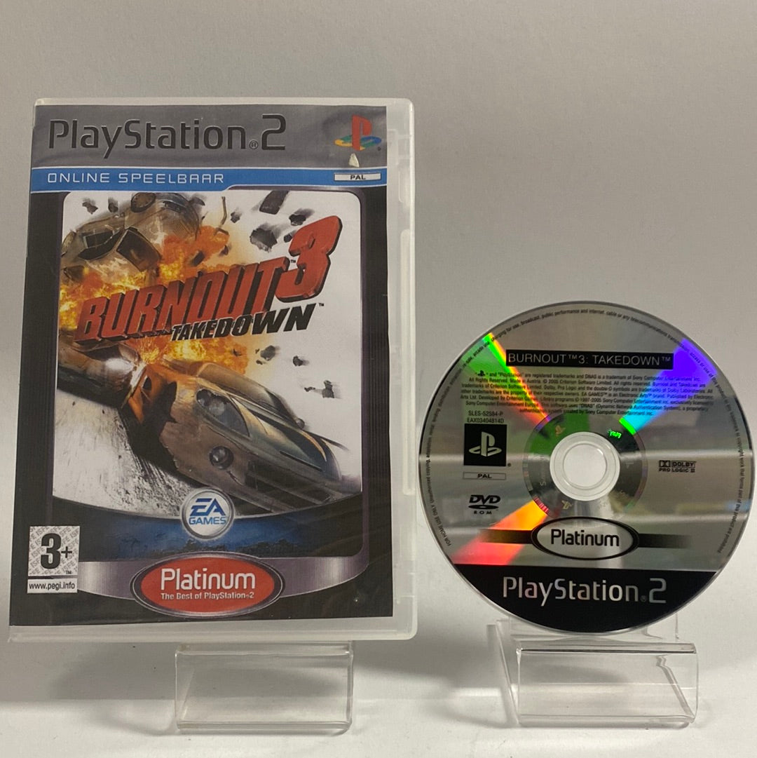 Burnout Takedown 3 Platinum Edition Playstation 2 (Copy Cover)