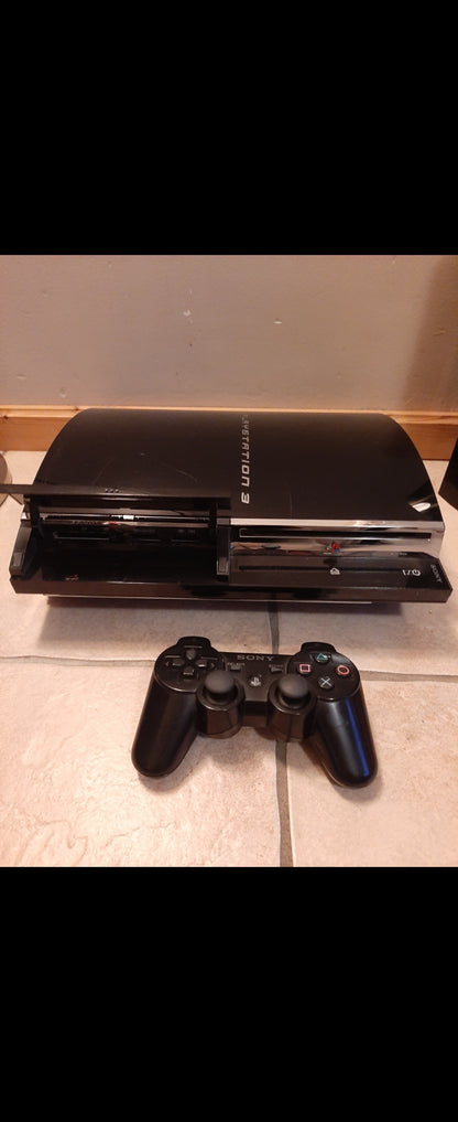 Playstation 3 60gb Backwards Compatible in doos, controller, kabels, boekjes, inlay