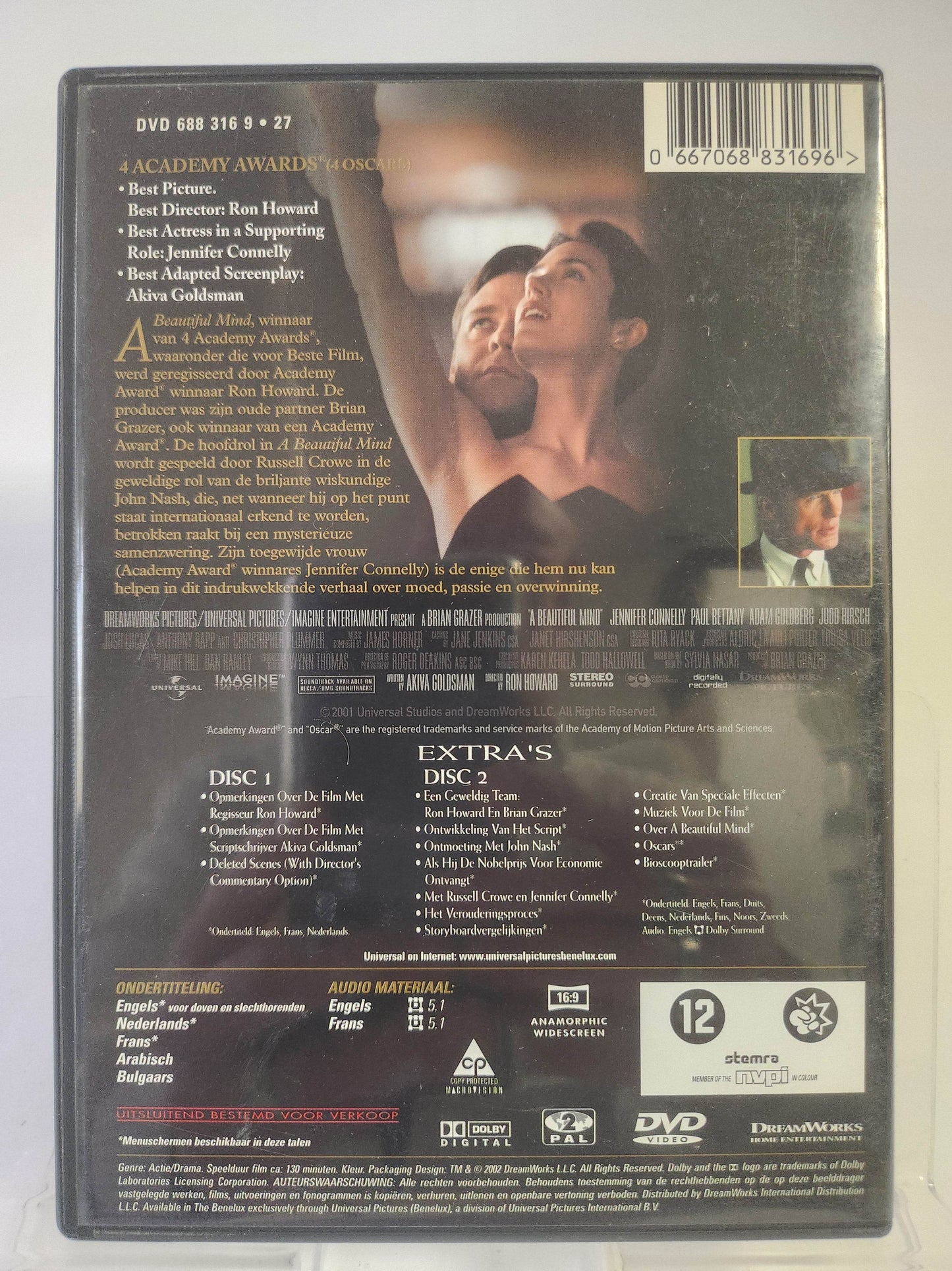 A Beautiful Mind the 2 Disc Awards Edition DVD - Feniks Gameshop