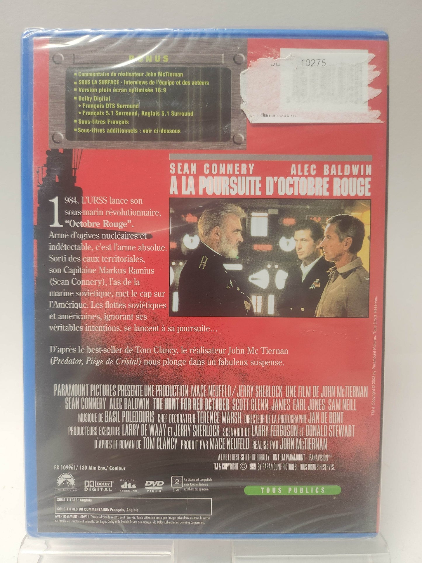 A La Poursuite d'Octobre Rouge geseald DVD - Feniks Gameshop