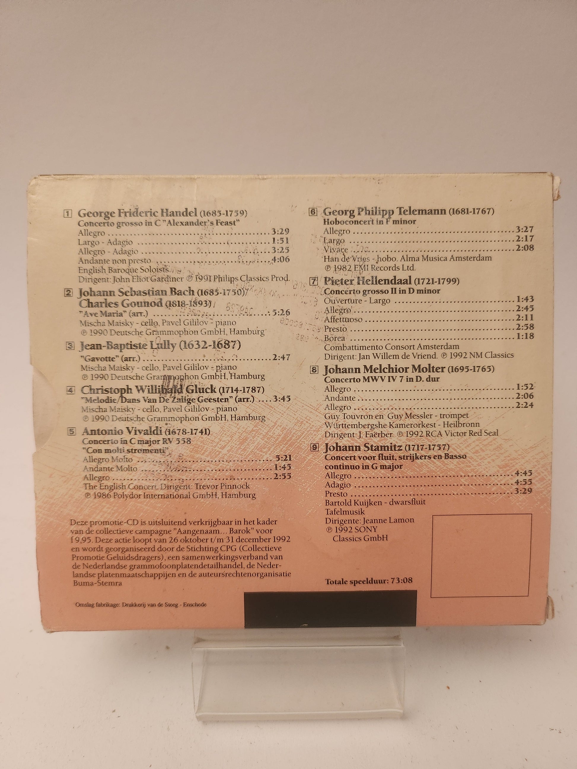 Aangenaam Barok ’92: Klassieke Promotie CD - Cd