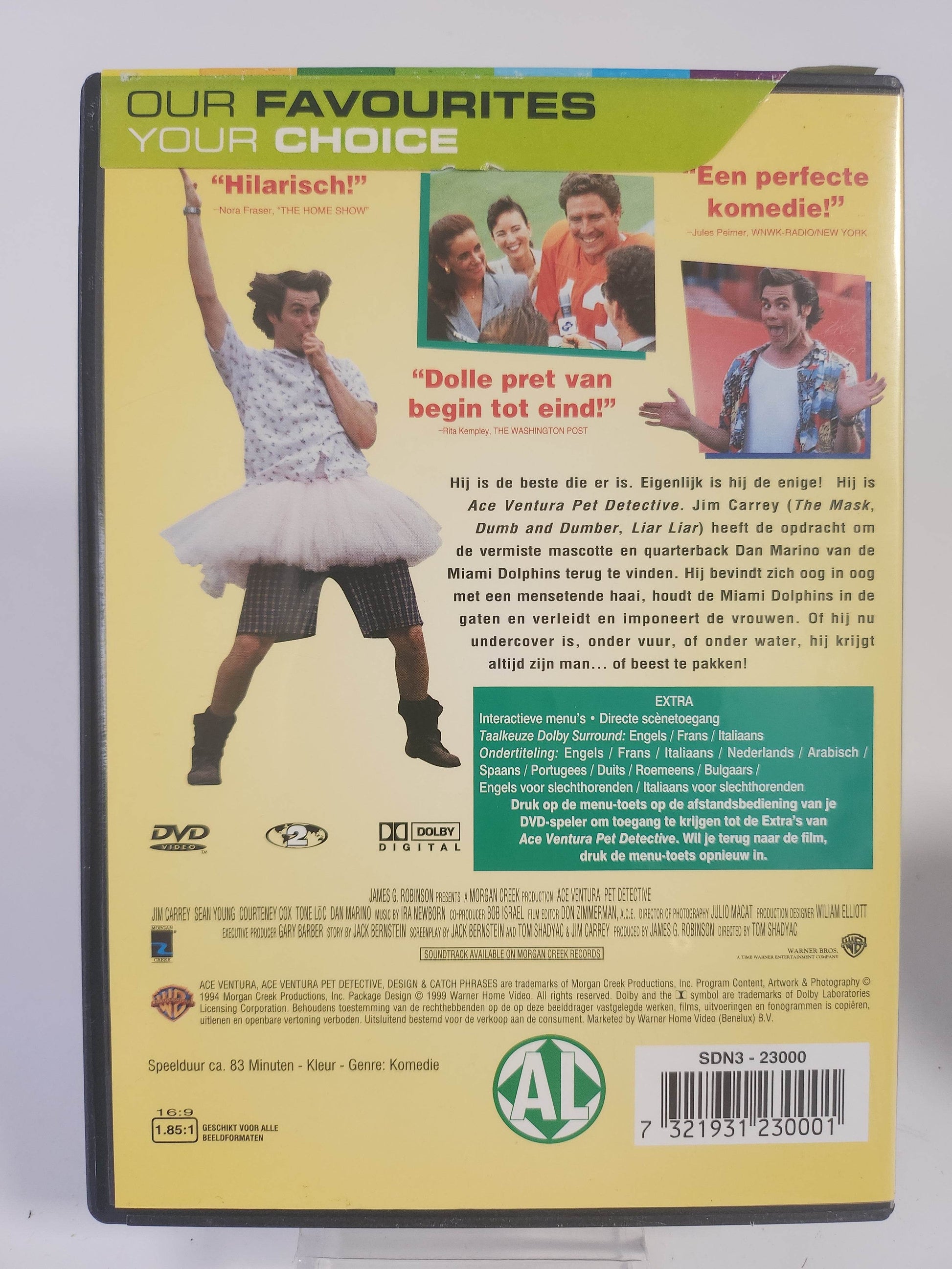 Ace Ventura Pet Detective DVD - Feniks Gameshop
