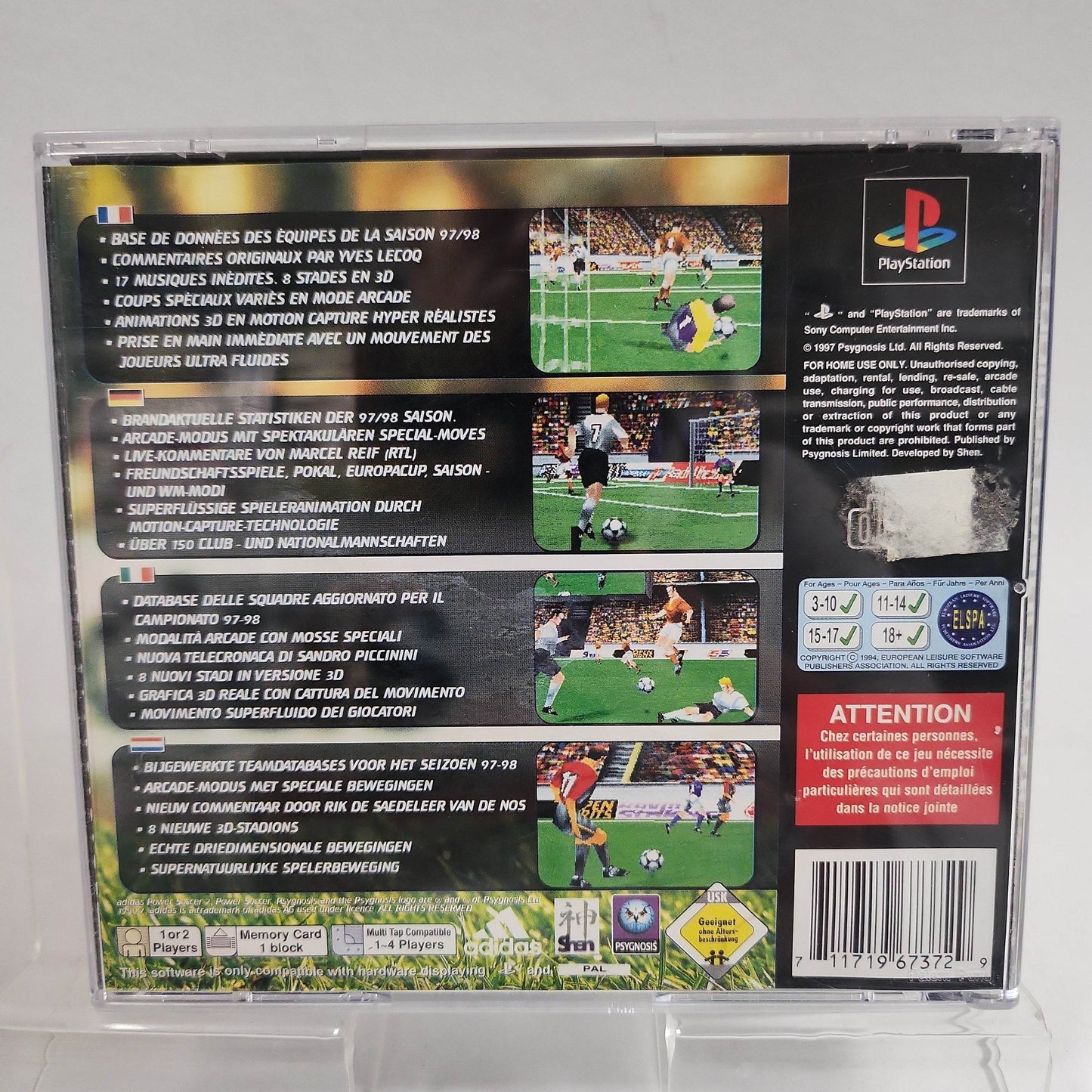 Adidas Power Soccer 2 Playstation 1 - Feniks Gameshop