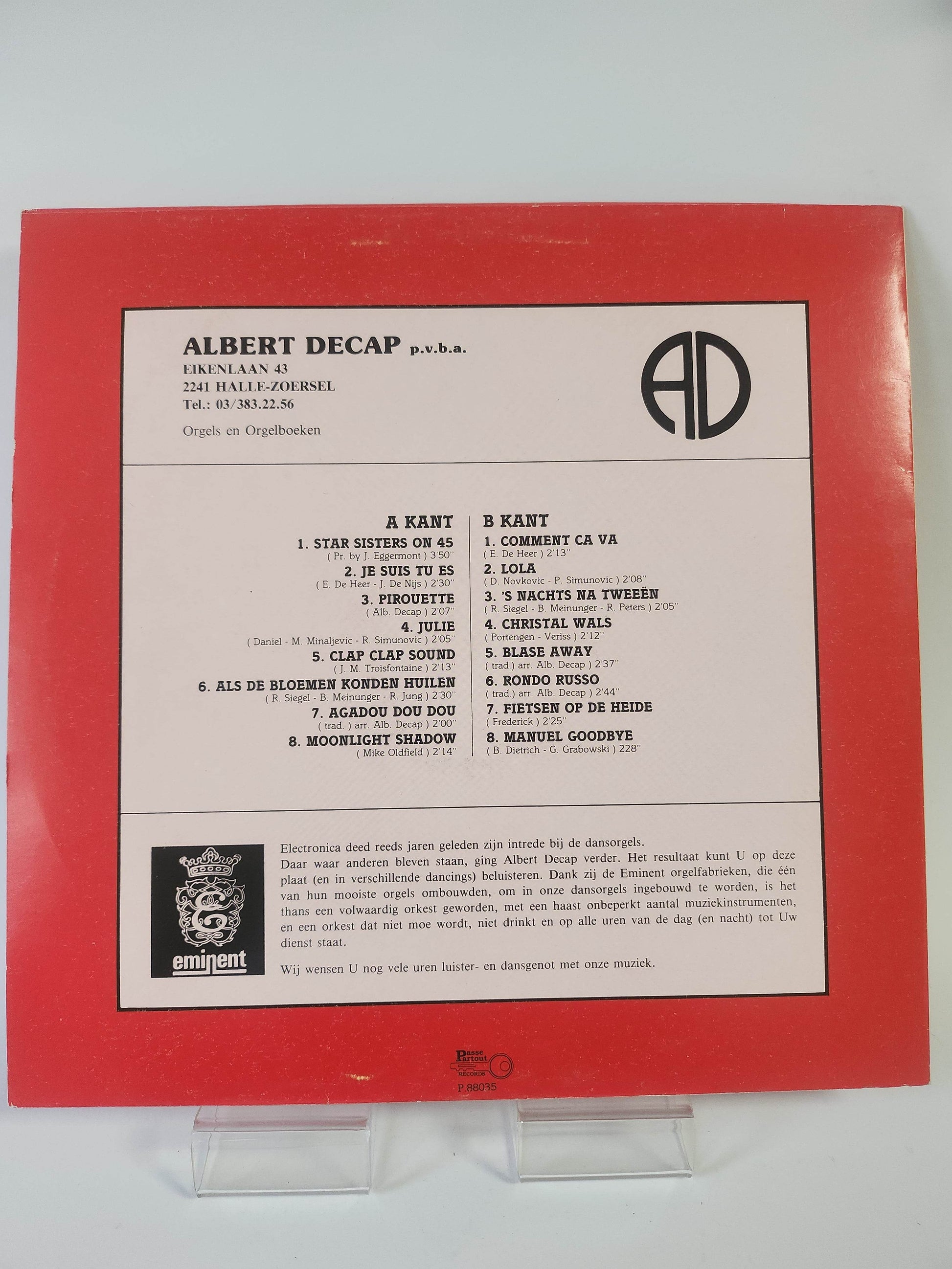 Albert Decap presenteert A Decap Eminent LP Vinyl - Feniks Gameshop