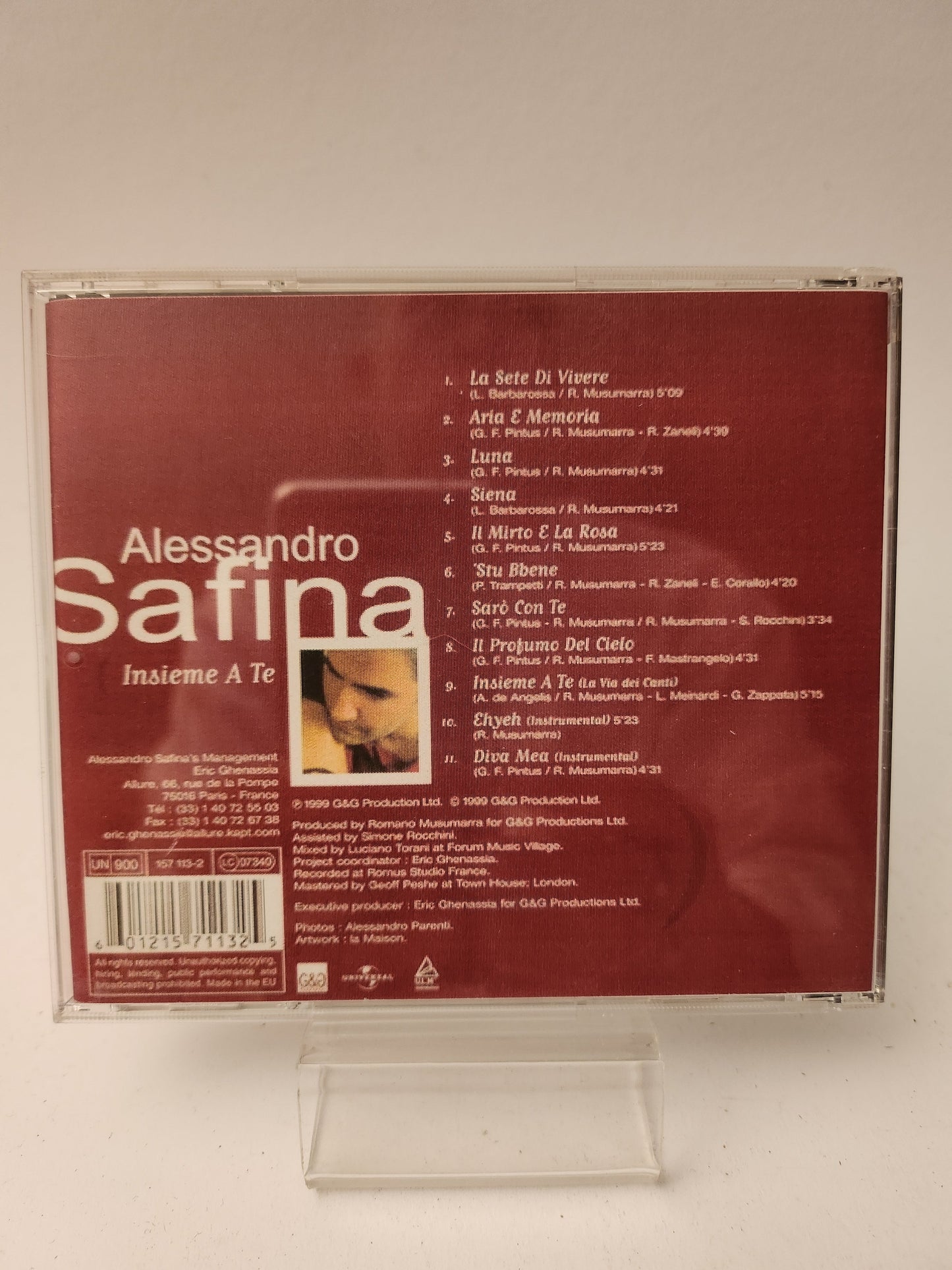 Alessandro Safina: Insieme a Te CD - Cd