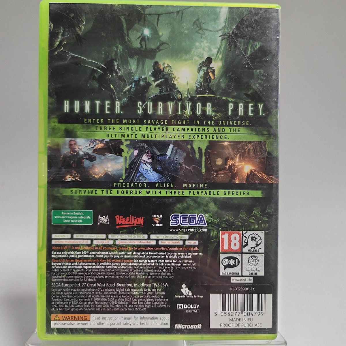 Aliens vs Predator Xbox 360 - Feniks Gameshop