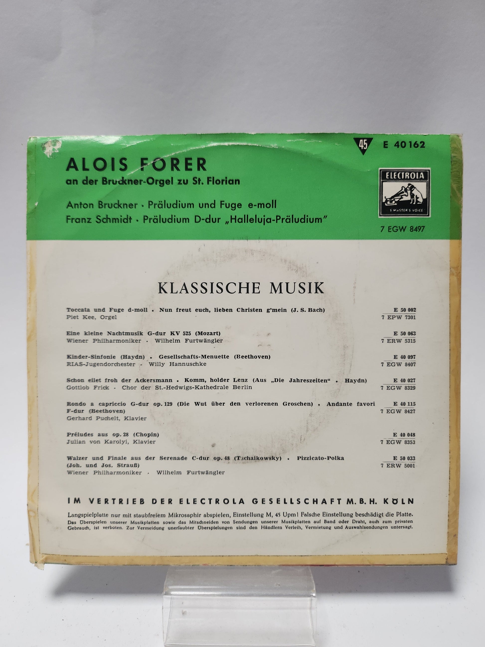 Alois Forer: Anton Bruckner Single Vinyl - Single Vinyl