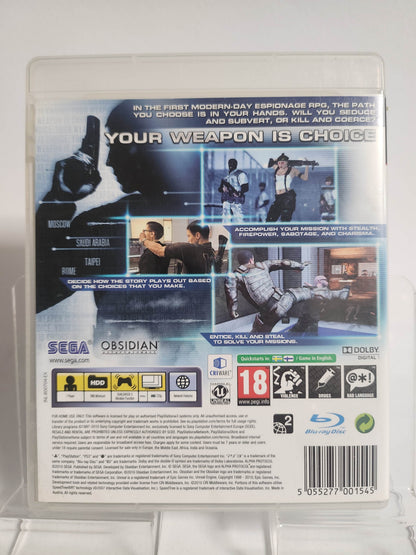 Alpha Protocol the Espionage RPG Playstation 3 - Feniks Gameshop