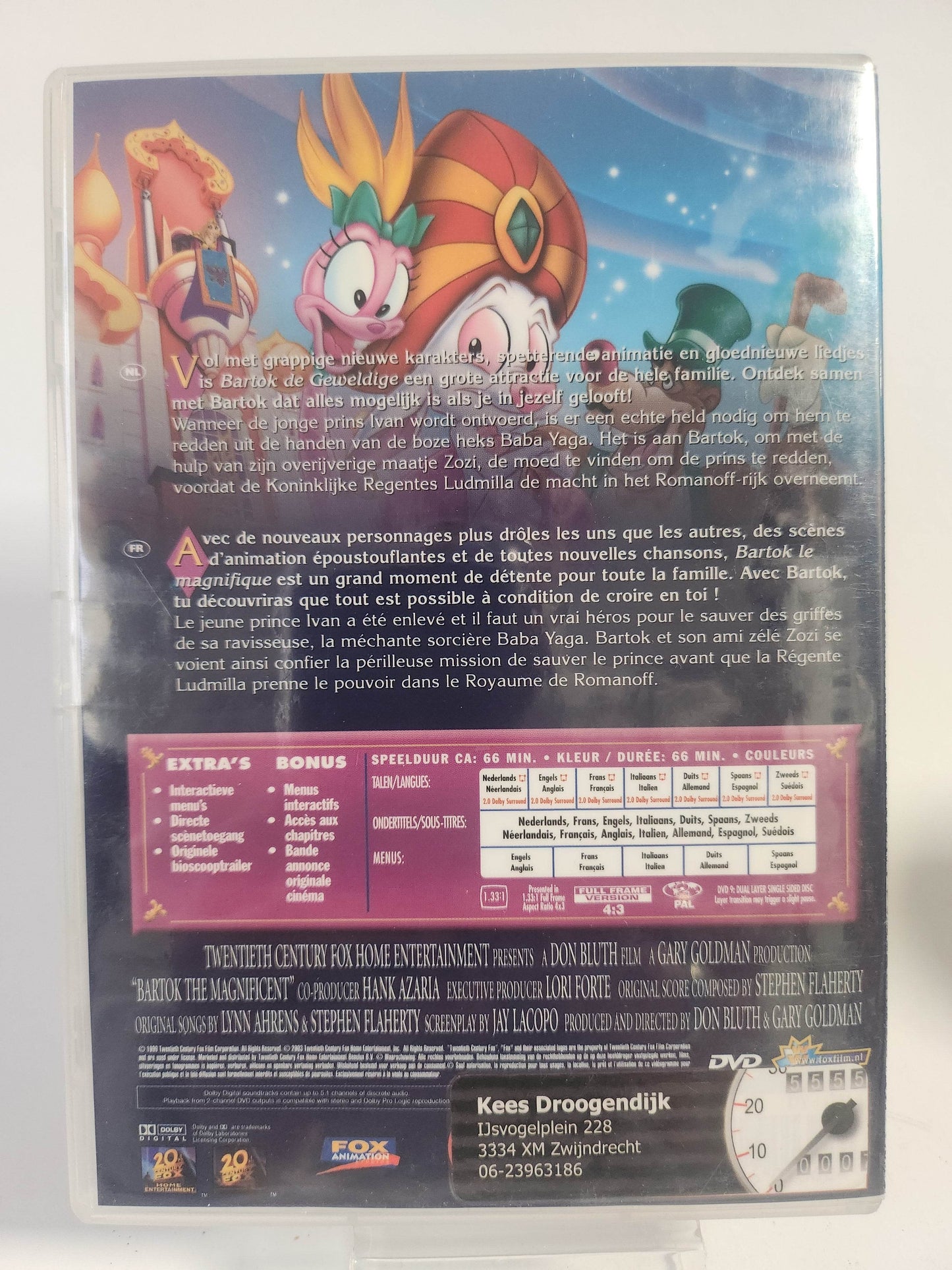 Anastasia's Bartok de Geweldige DVD - Feniks Gameshop