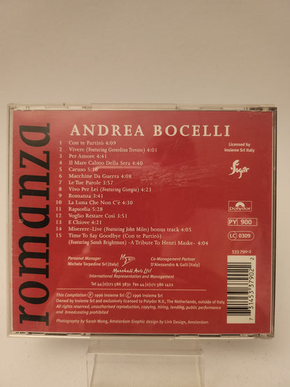 Andrea Bocelli: Romanza CD - Cd