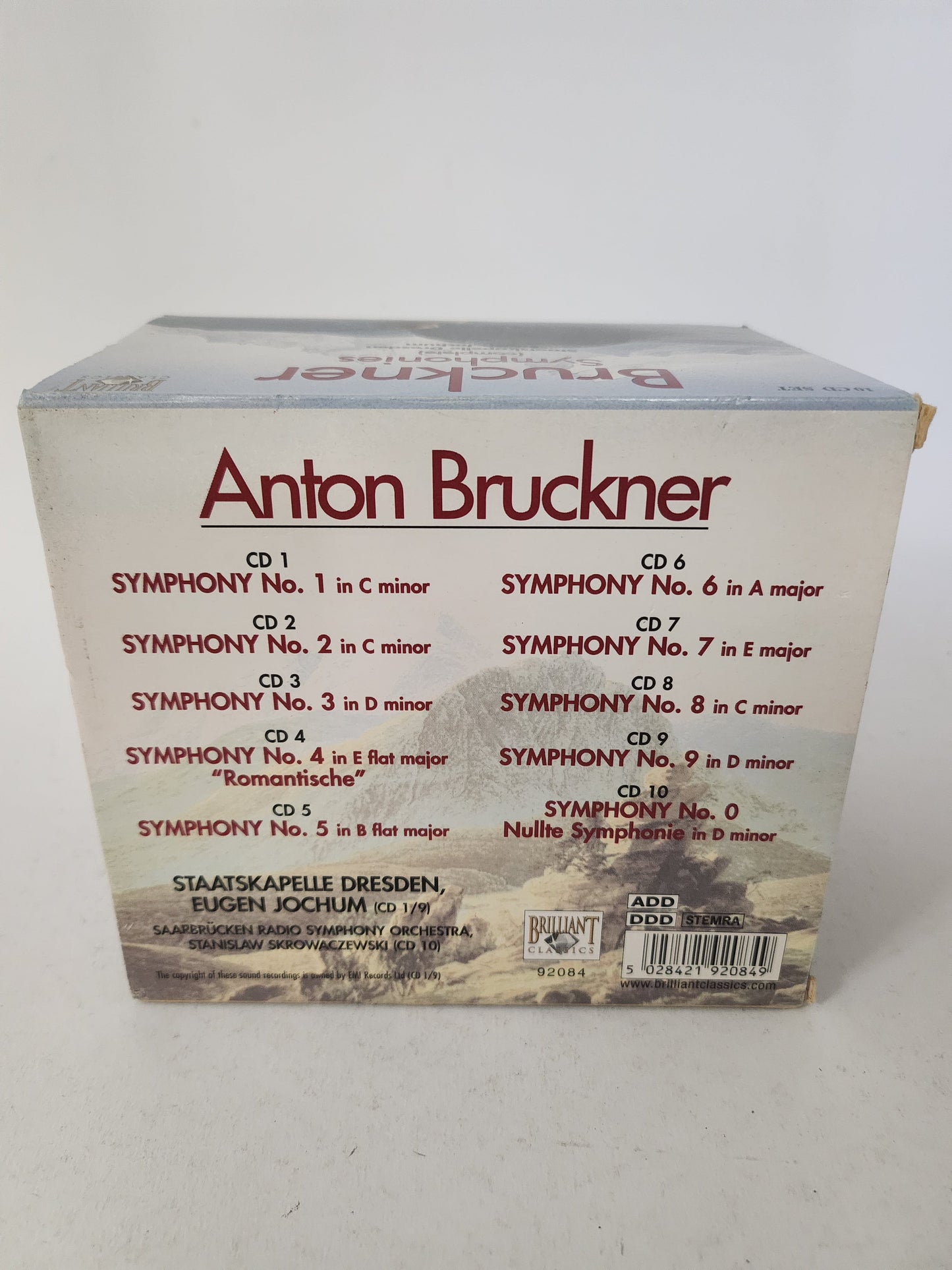 Anton Bruckner Symphonies CD Box - Cd