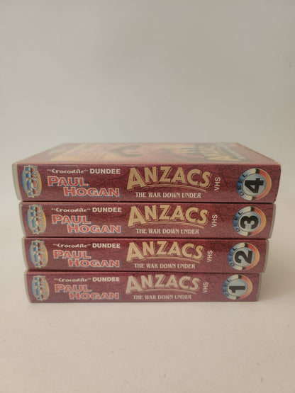 Anzacs: Paul Hogan 4 Delen VHS - VHS Volwassenen