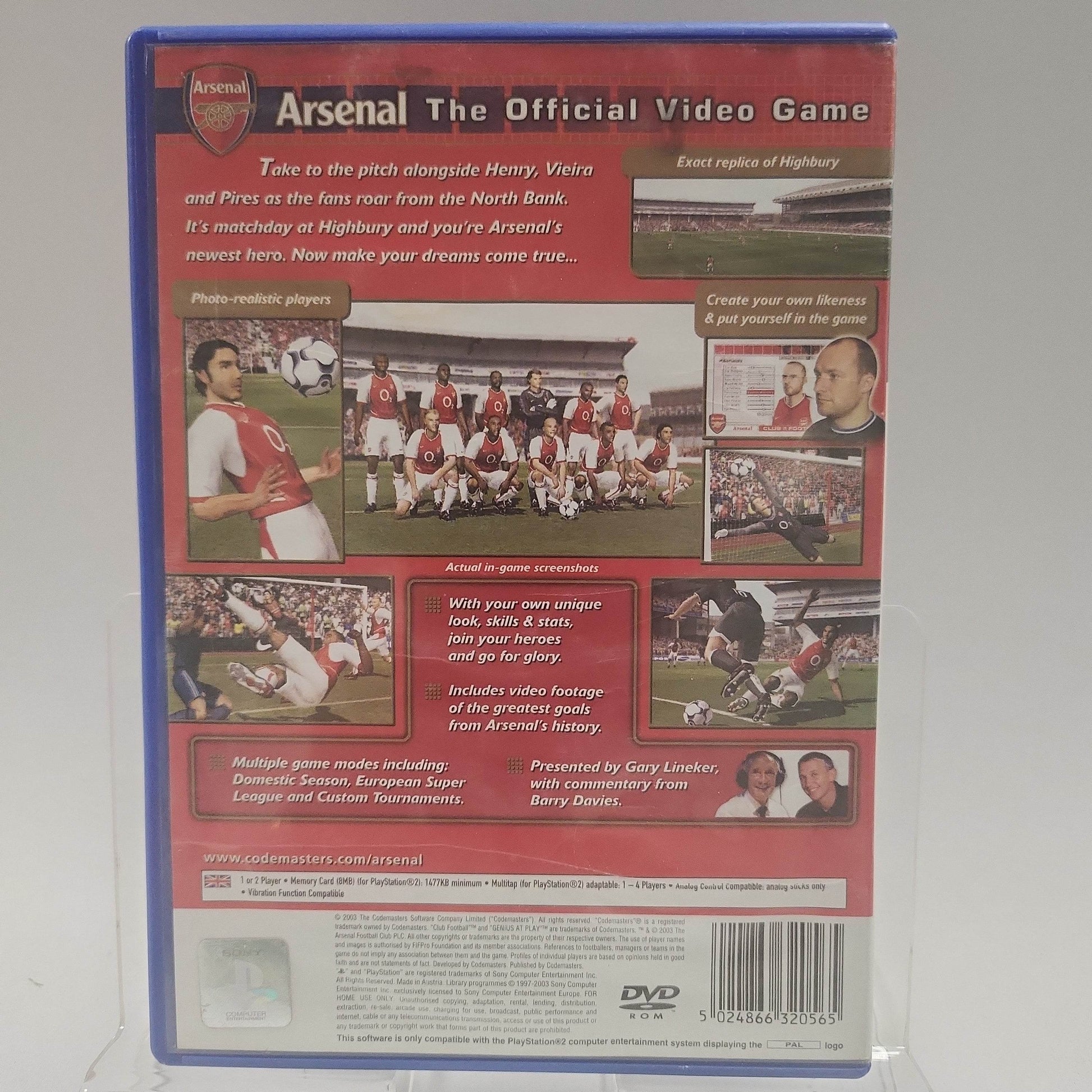 Arsenal Club Football Playstation 2 - Feniks Gameshop