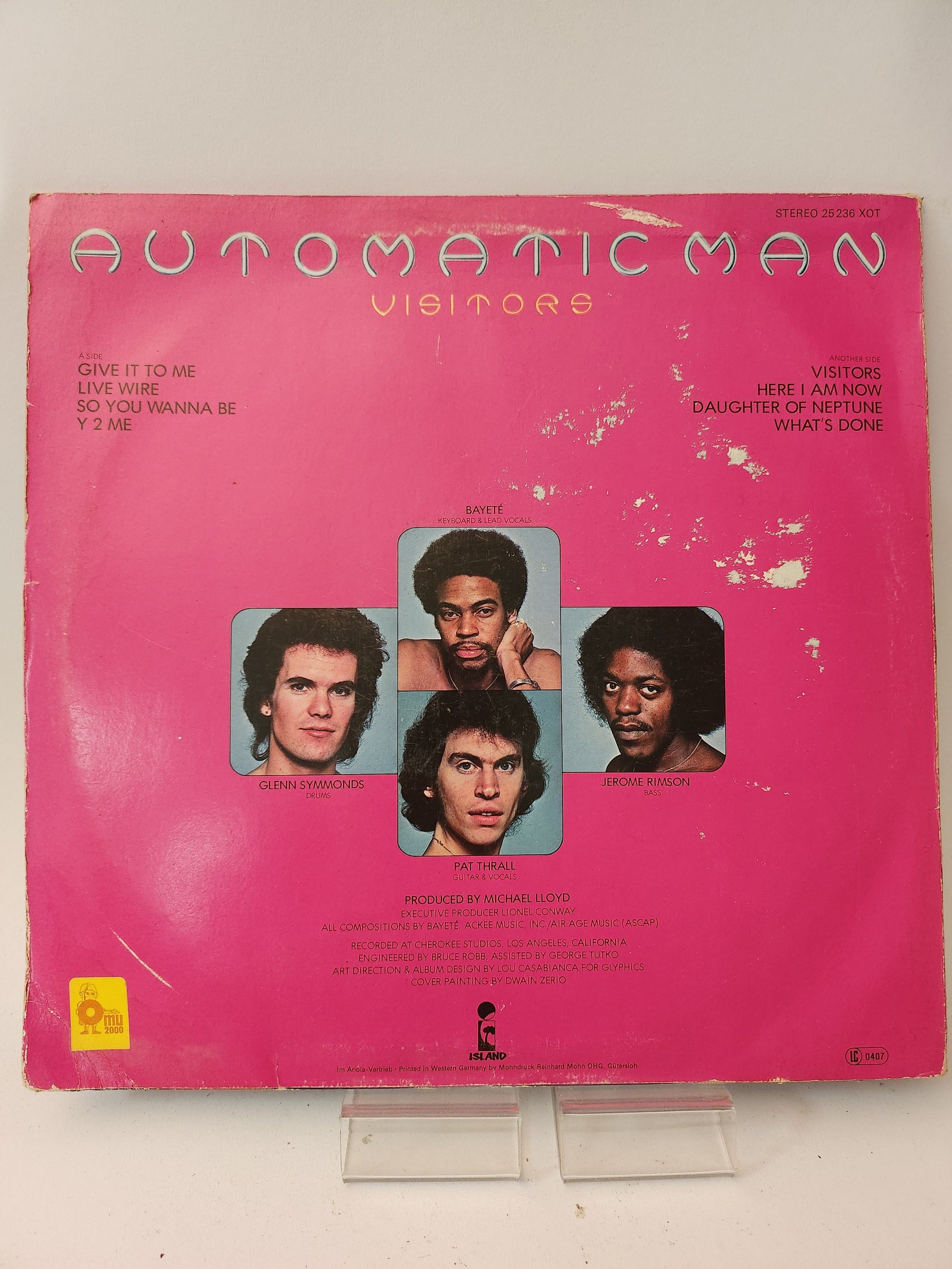 Automatic Man: Visitors LP Vinyl - Lp Vinyl