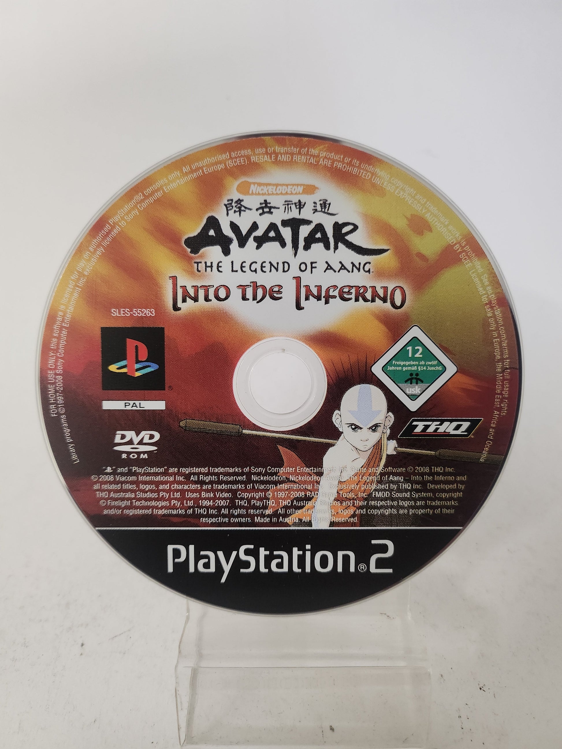Avatar: the Legend of Aang Into the Inferno (Disc Only) PlayStation 2 - Playstation 2 Games
