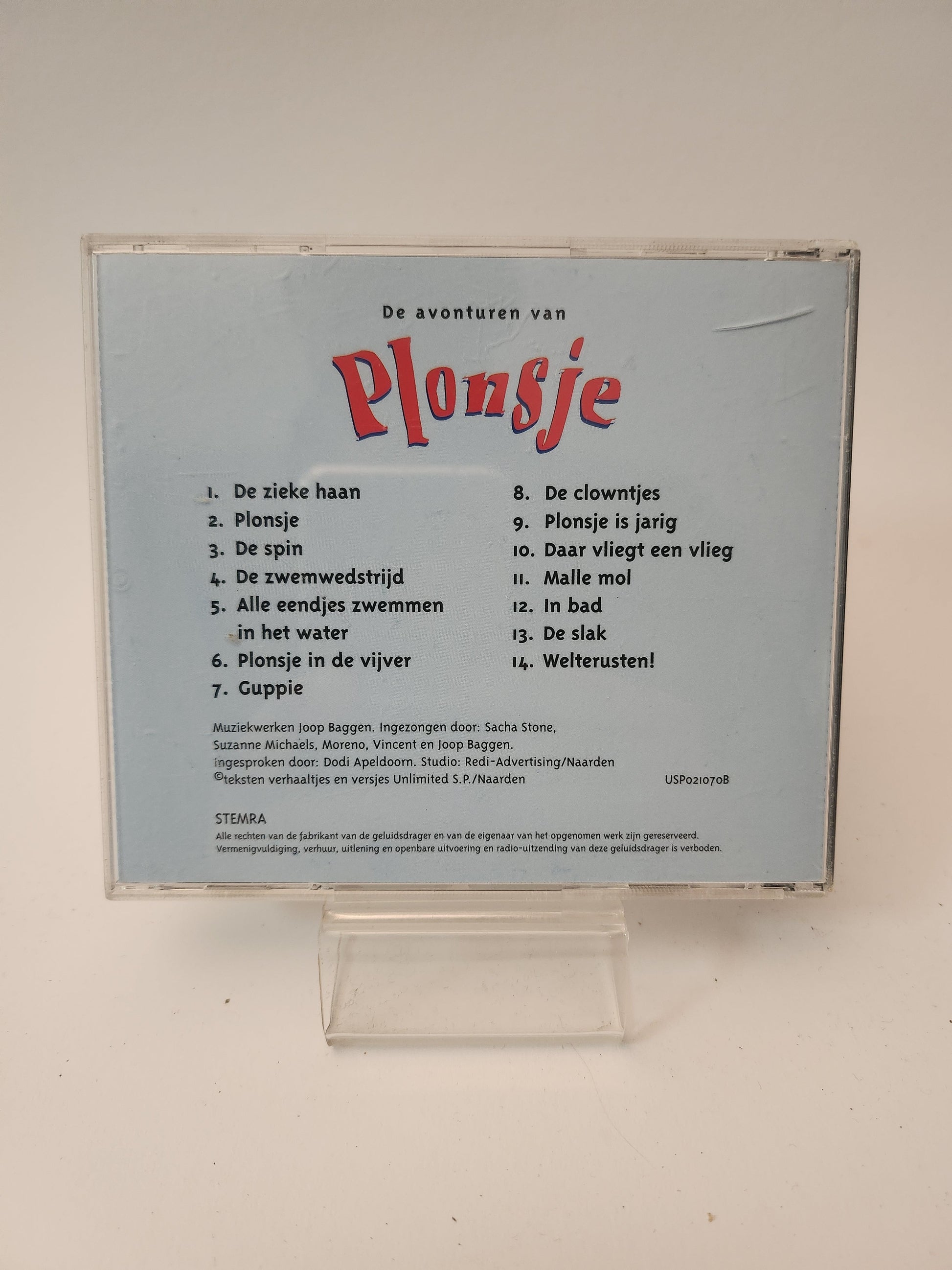 Avonturen van Plonsje CD - Cd