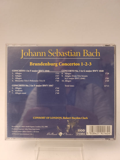 Bach: Brandenburg Concertos 1-2-3 CD - Cd
