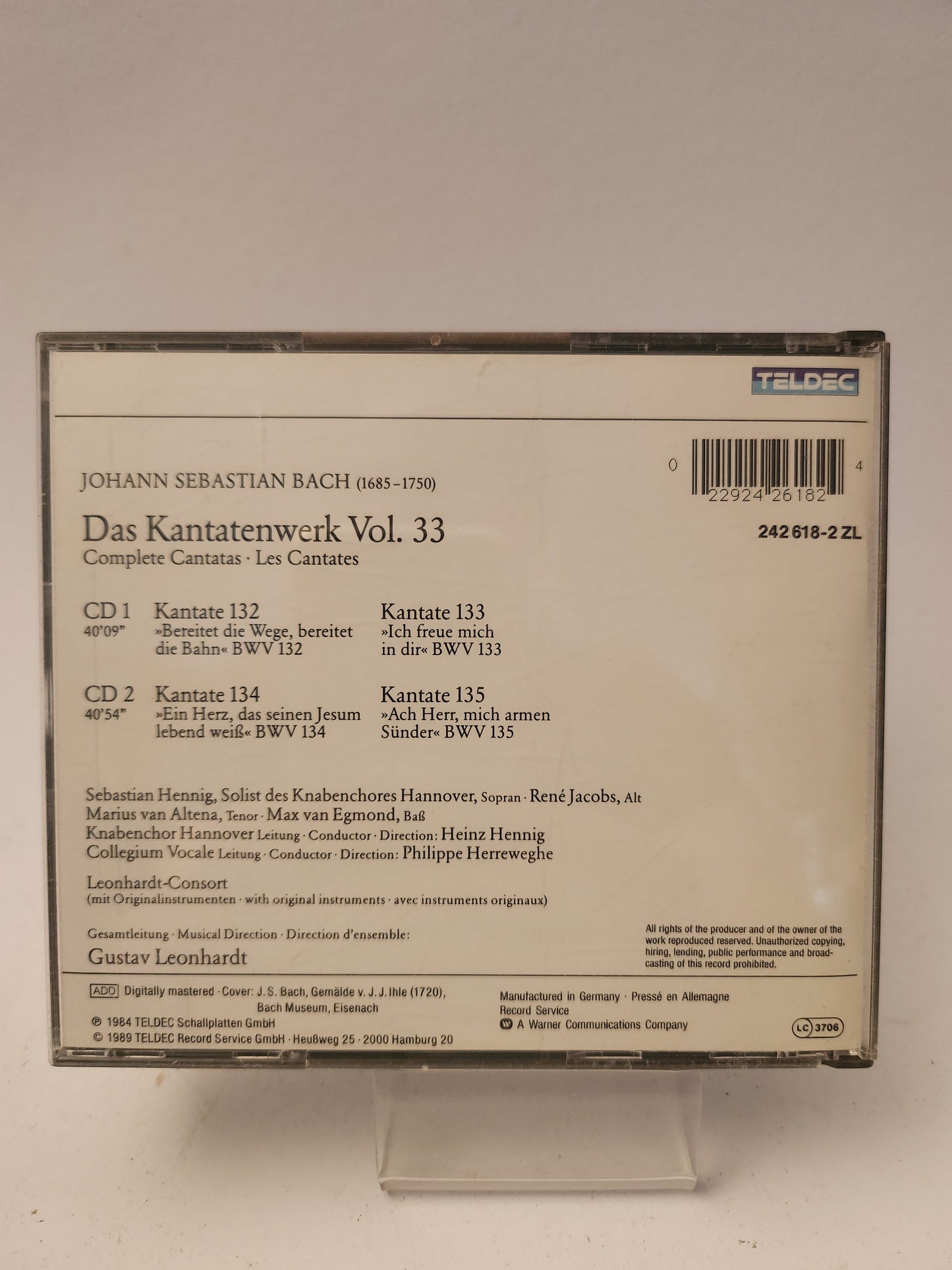 Bach: Das Kantatenwerk Vol. 33 CD - Cd